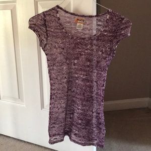 Like new, scoop neck burnout tee by Mudd